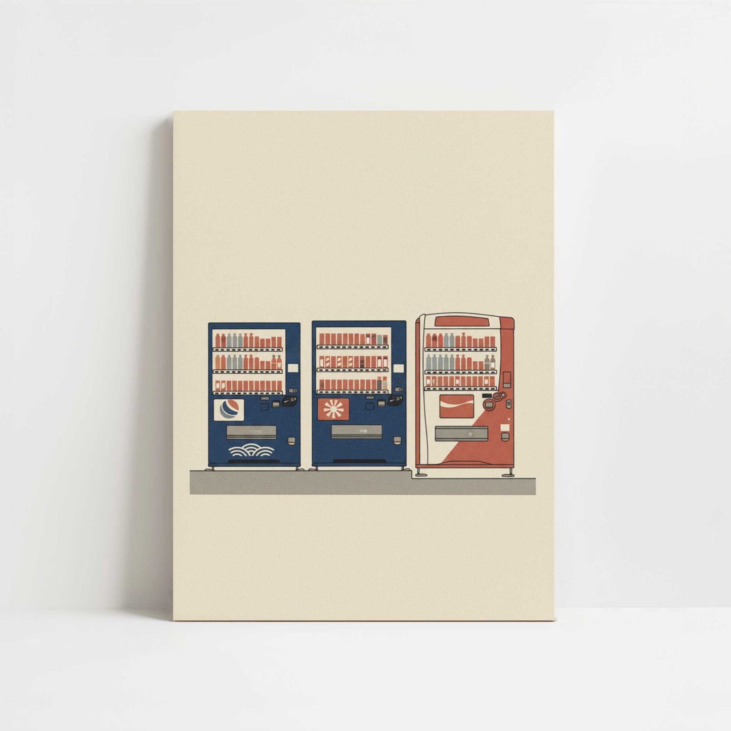 Always a Vending Machine Nearby - Art Print - Unframed art print