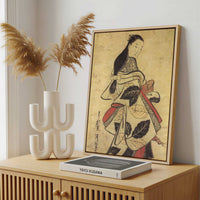 Framed Canvas - Framed canvas in a stylish interior setting