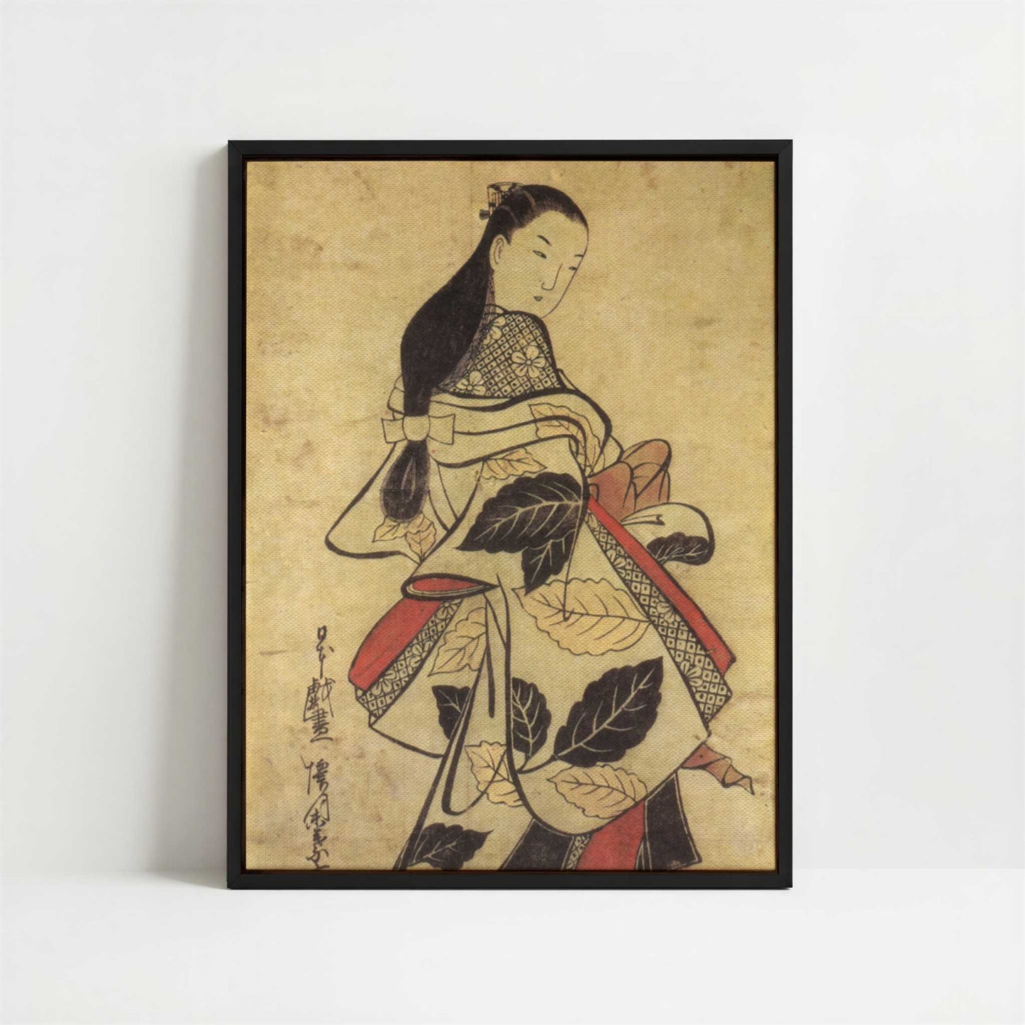 Framed Canvas - Framed canvas in black frame