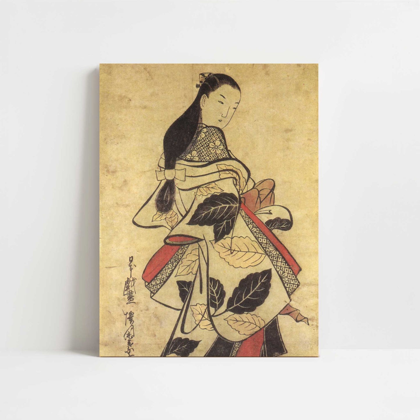 Standing Courtesan (1714-15) by Kaigetsudo Anchi – Art Print - Unframed art print