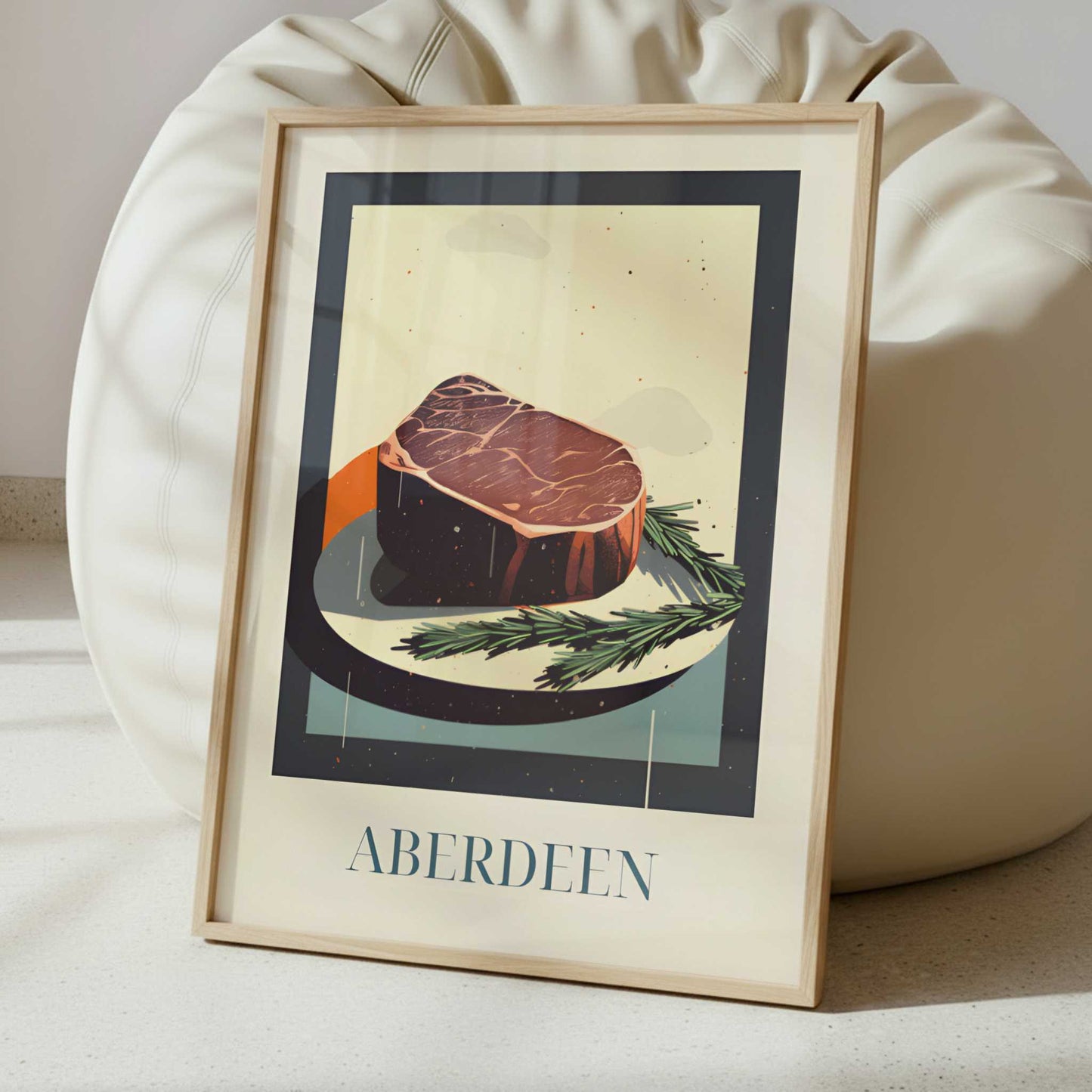 Angus steak from Aberdeen, Scotland - Art Print - Interior inspiration