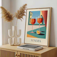 Framed Canvas - Framed canvas in a stylish interior setting