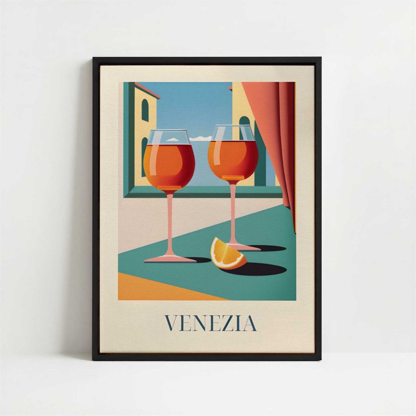 Framed Canvas - Framed canvas in black frame