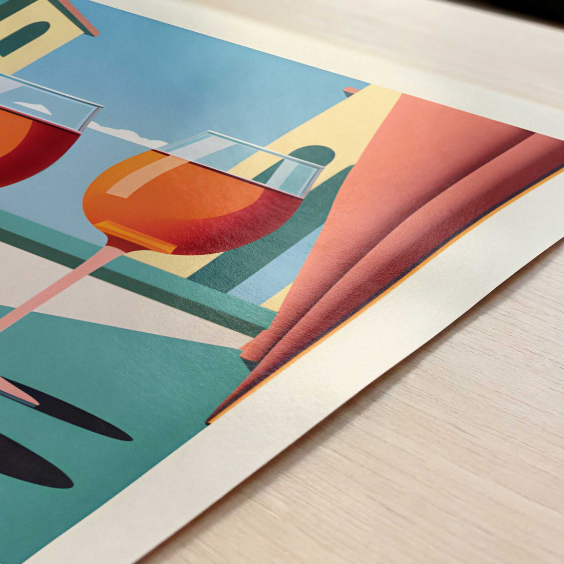 Aperol Spritz from Venice, Italy - Art Print - Close-up detail of the art print