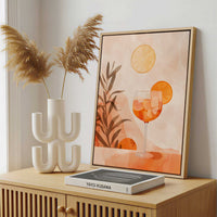 Framed Canvas - Framed canvas in a stylish interior setting