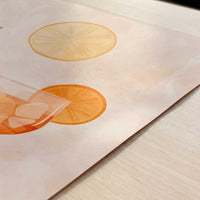 Aperol Spritz in Bohemian Style - Art Print - Close-up detail of the art print