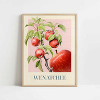 Apples from Wenatchee, United States - Art Print - Art print in oak frame