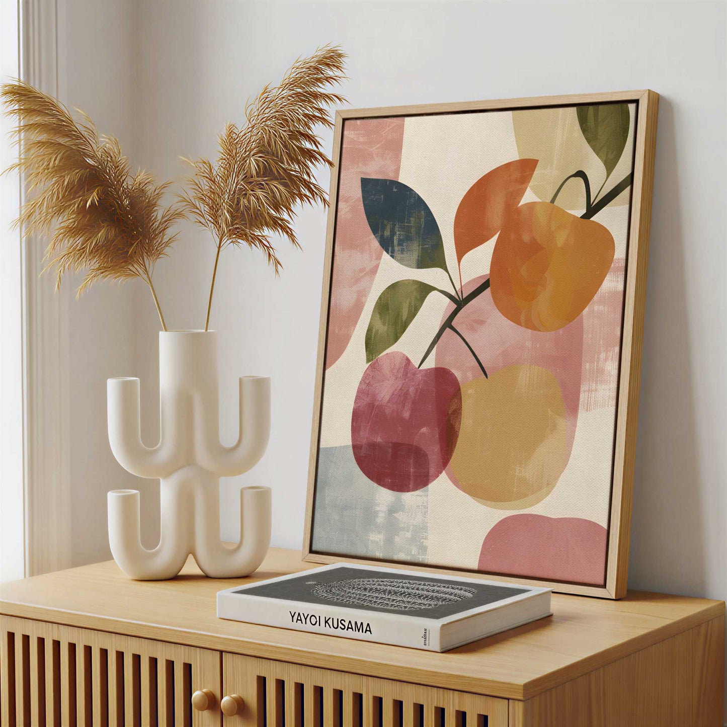 Framed Canvas - Framed canvas in a stylish interior setting