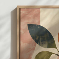 Framed Canvas - Close-up detail and texture of the framed canvas