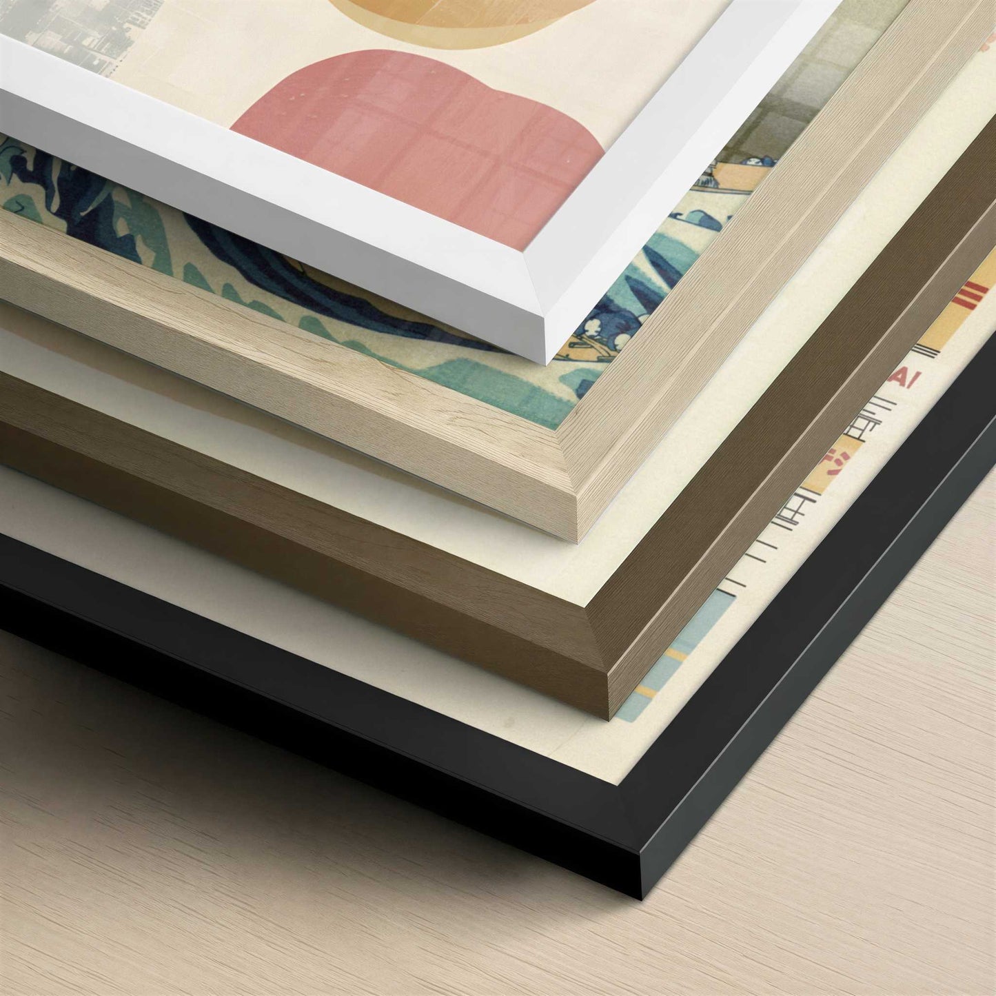 Apple Tree in Bohemian Style - Art Print - Close-up detail of the different frames