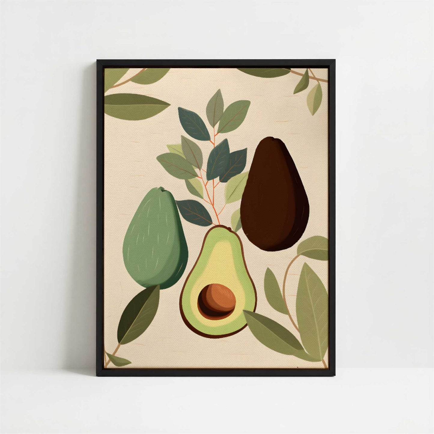 Framed Canvas - Framed canvas in black frame