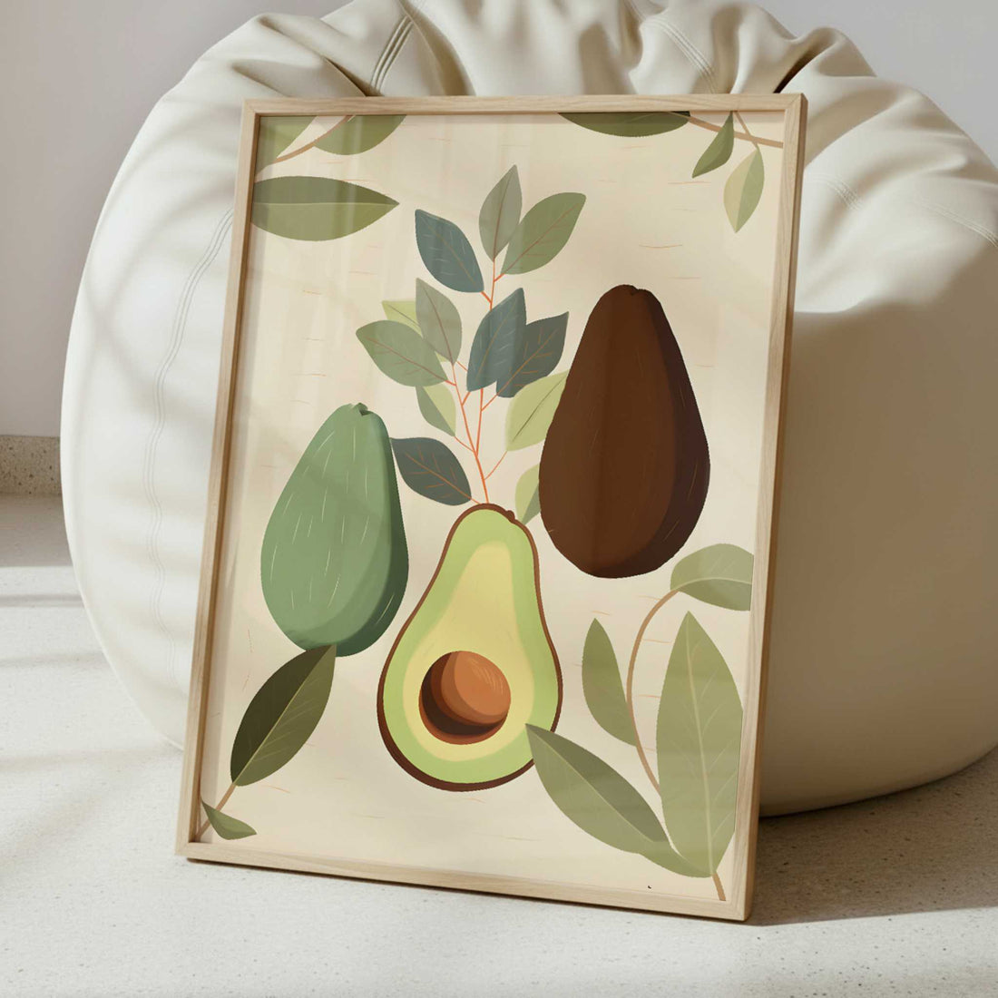Avocado in Bohemian Style - Art Print - Interior inspiration