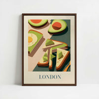 Framed Canvas - Framed canvas in dark wood color frame