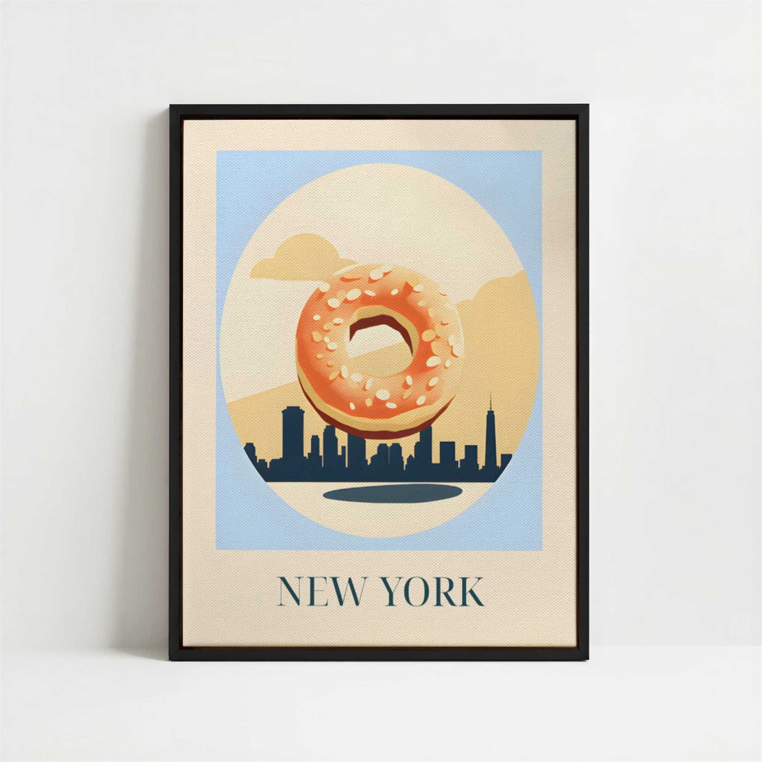 Framed Canvas - Framed canvas in black frame