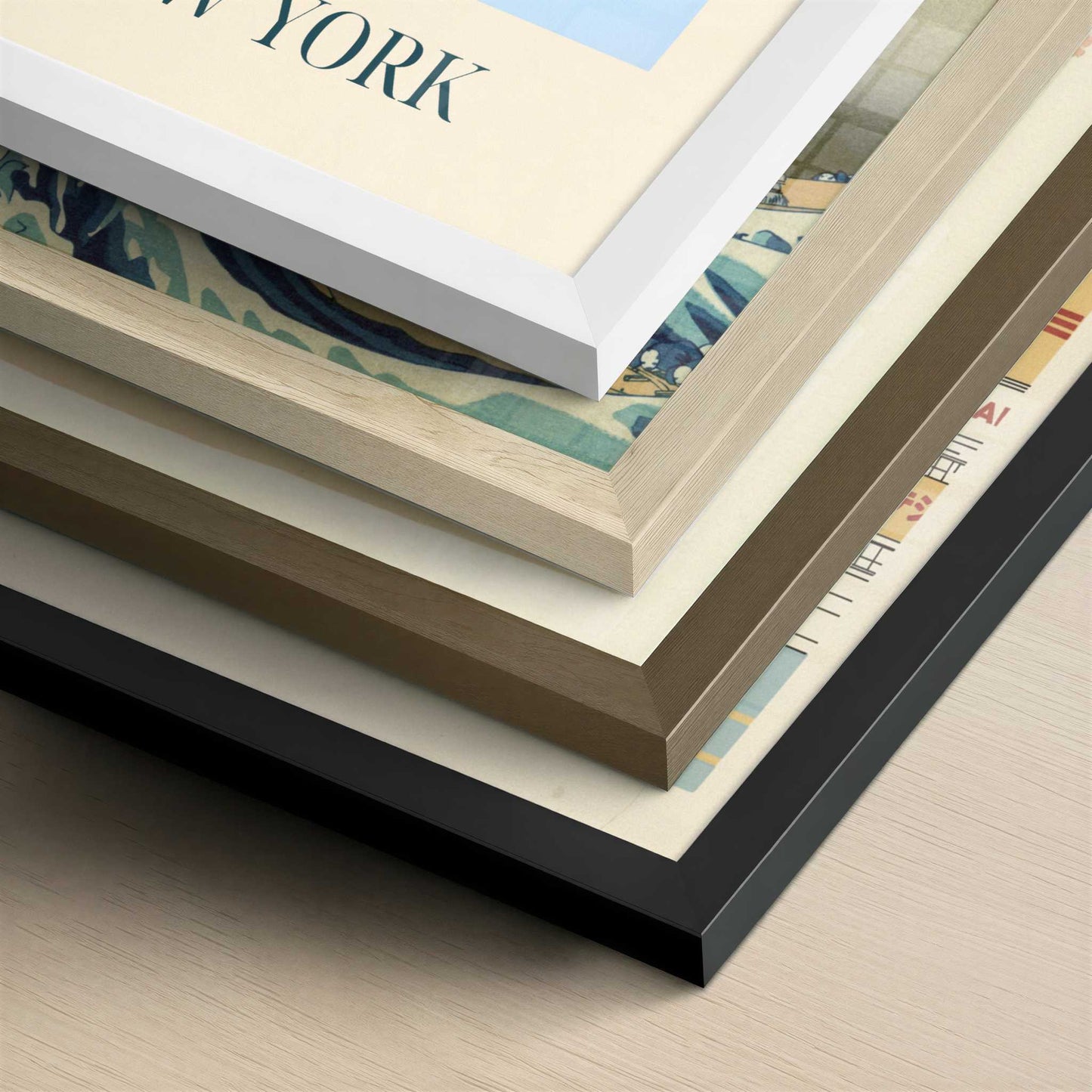 Bagels from New York, United States - Art Print - Close-up detail of the different frames