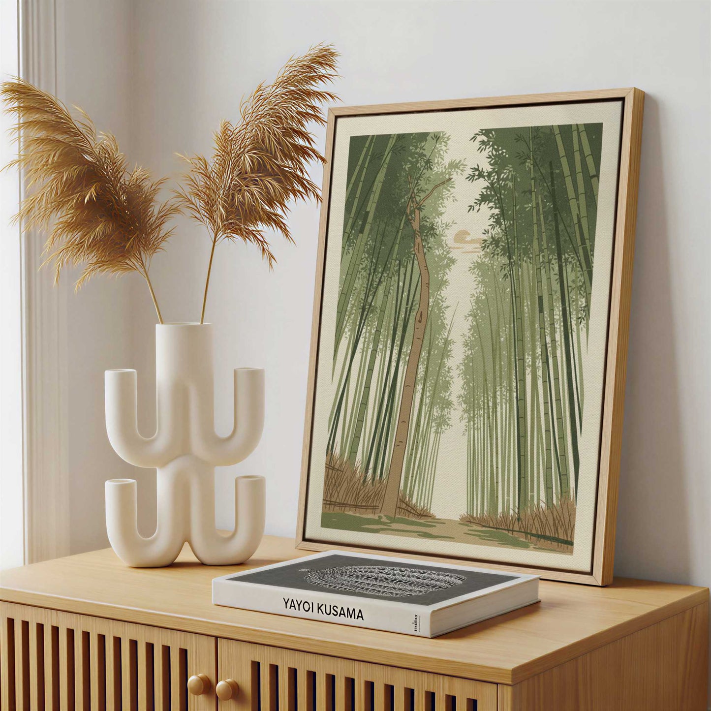 Framed Canvas - Framed canvas in a stylish interior setting