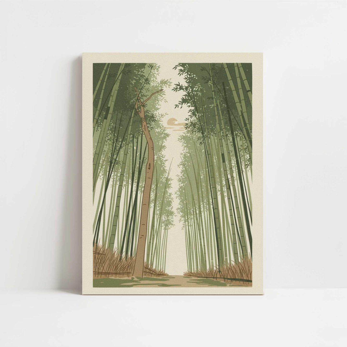 Bamboo Silence in Kyoto’s Arashiyama - Art Print - Unframed art print