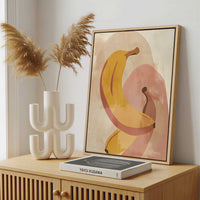 Framed Canvas - Framed canvas in a stylish interior setting