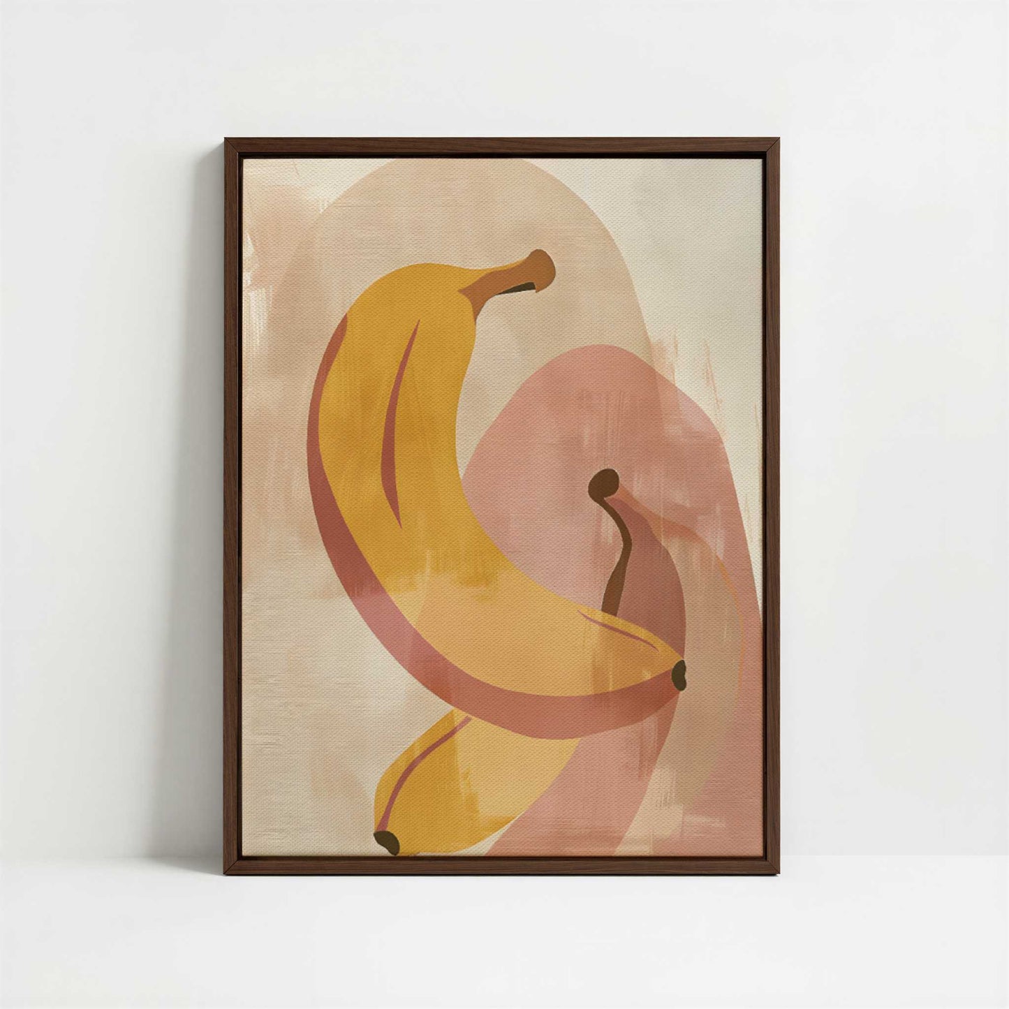 Framed Canvas - Framed canvas in dark wood color frame