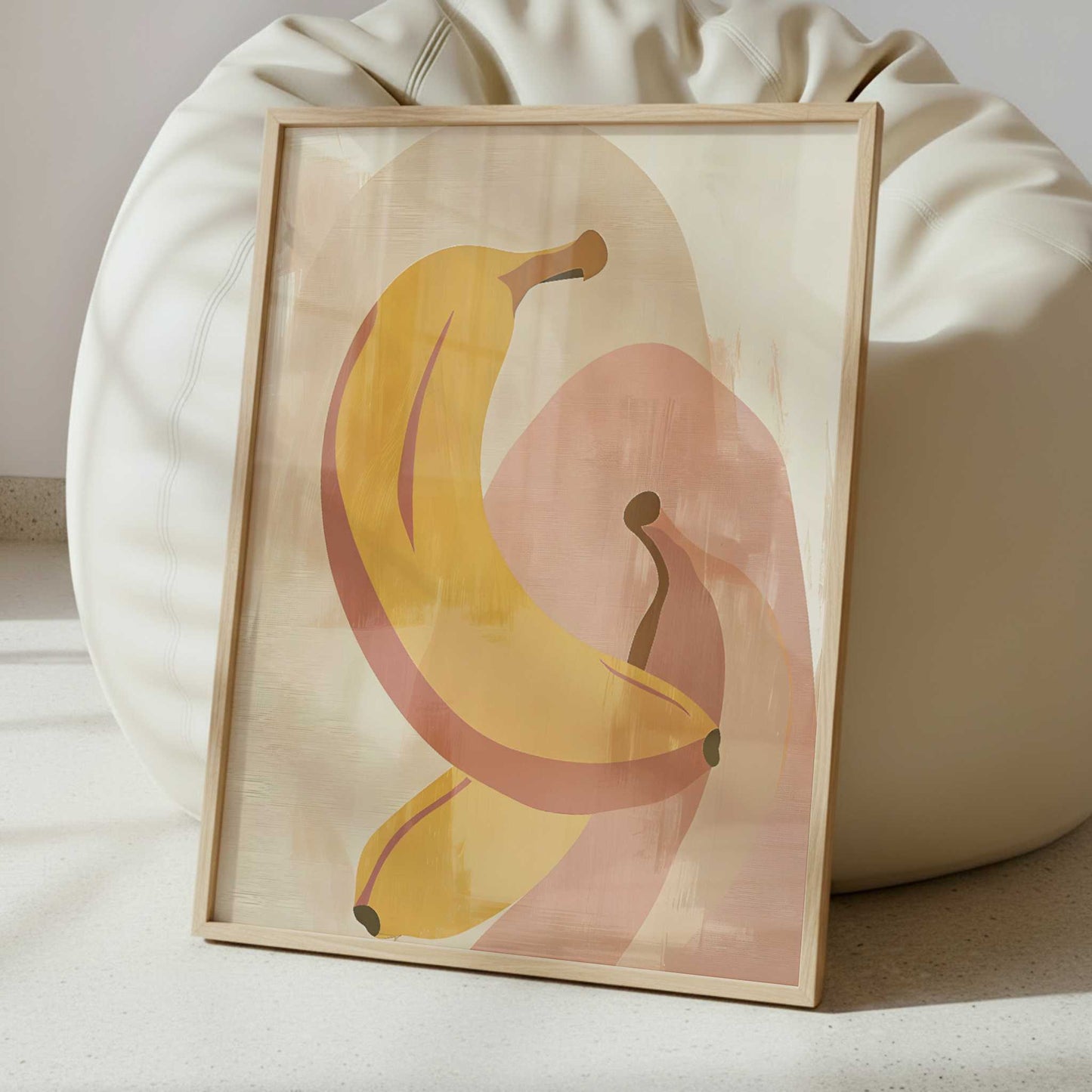 Banana in Bohemian Style - Art Print - Interior inspiration