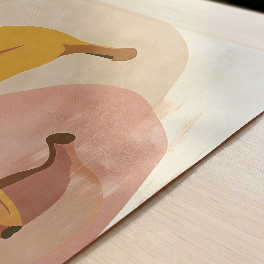 Banana in Bohemian Style - Art Print - Close-up detail of the art print