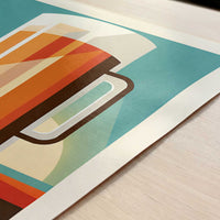 Beer from Munich, Germany - Art Print - Close-up detail of the art print