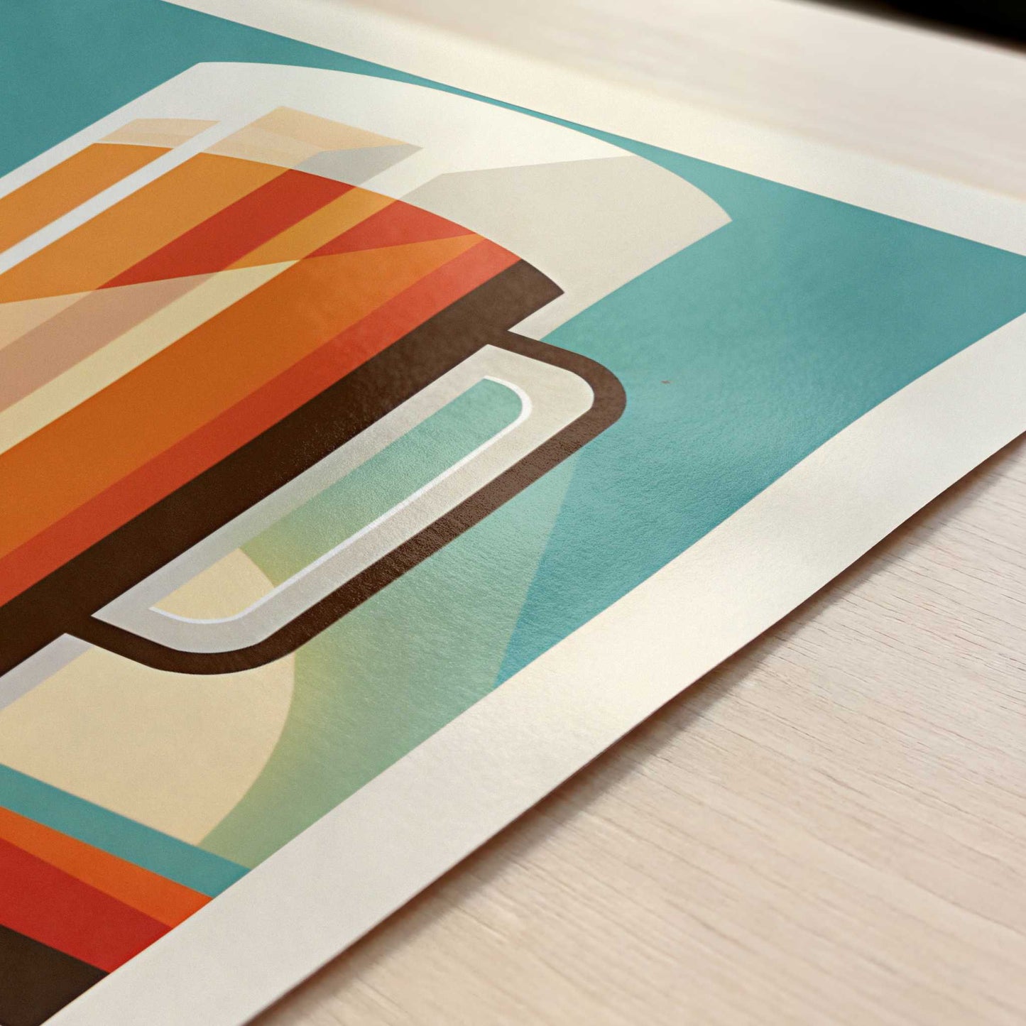 Beer from Munich, Germany - Art Print - Close-up detail of the art print