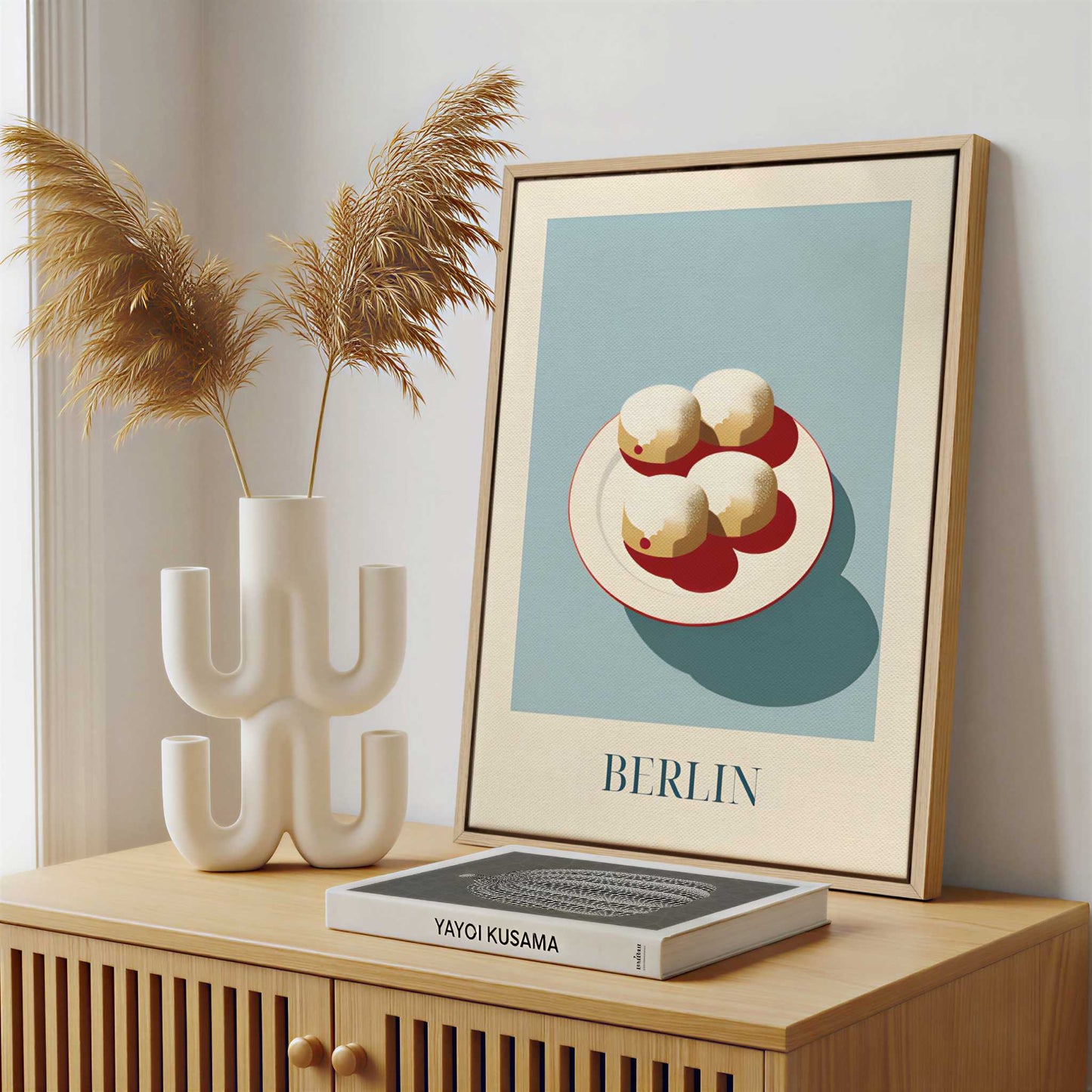 Framed Canvas - Framed canvas in a stylish interior setting