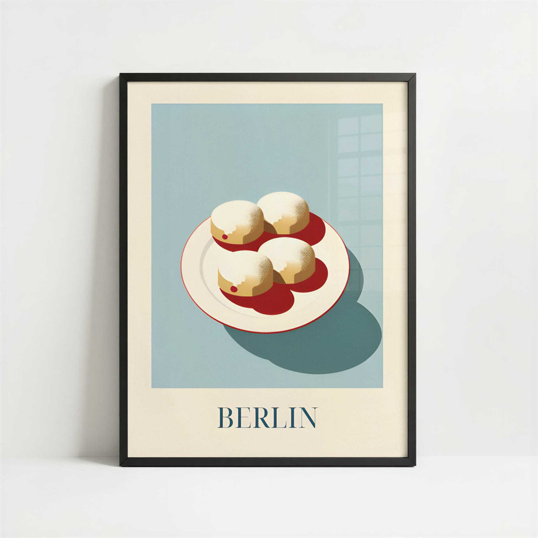 Berliner from Berlin, Germany - Art Print - Art print in black frame