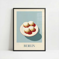 Berliner from Berlin, Germany - Art Print - Art print in black frame