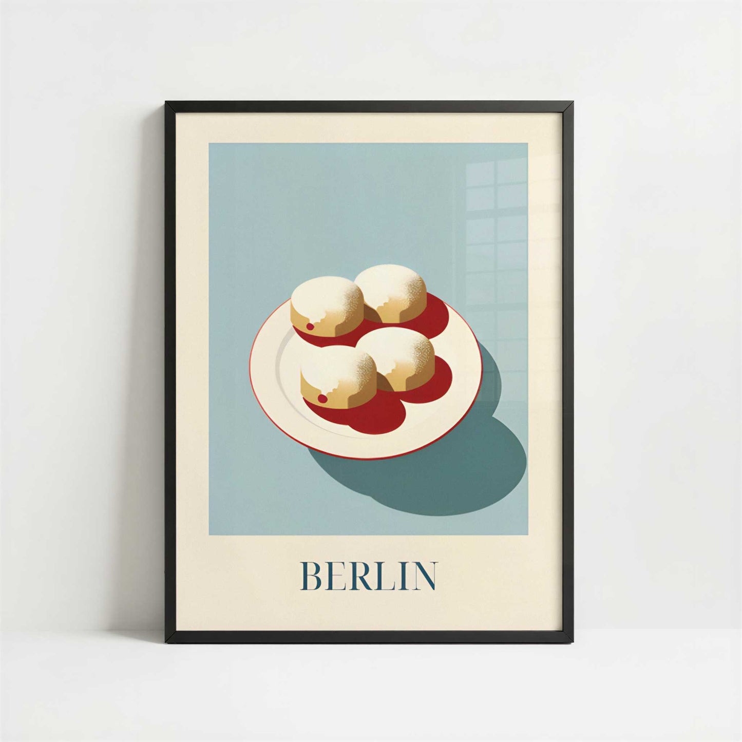 Berliner from Berlin, Germany - Art Print - Art print in black frame