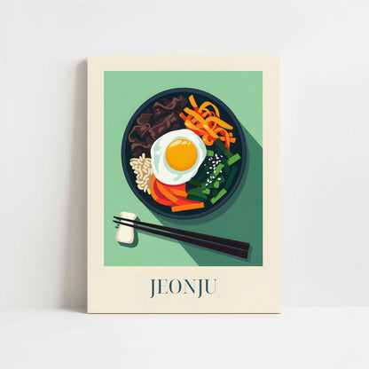 Bibimbap from Jeonju, Korea - Art Print - Unframed art print