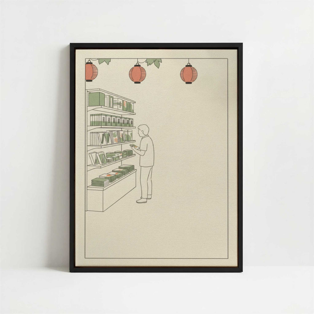 Framed Canvas - Framed canvas in black frame