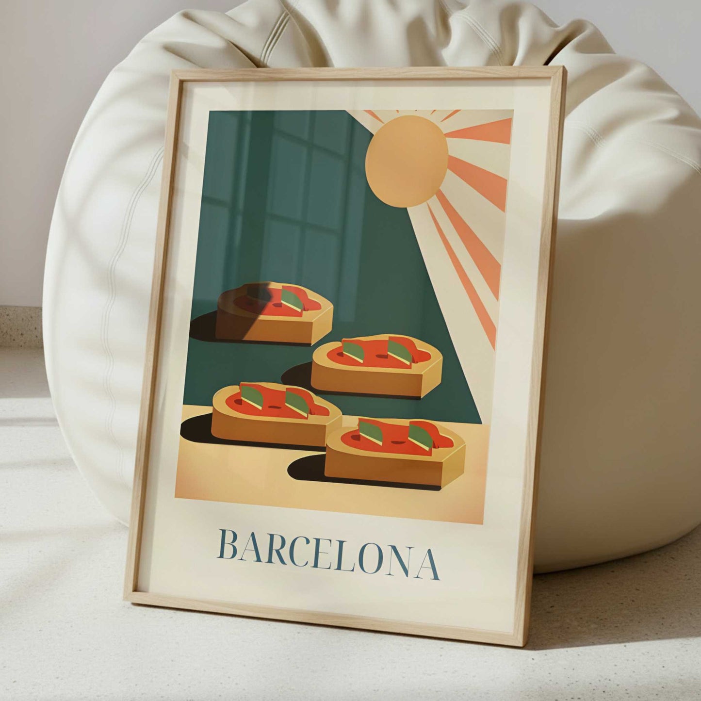 Bruschetta from Barcelona, Spain - Art Print - Interior inspiration