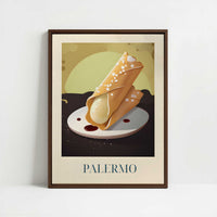 Framed Canvas - Framed canvas in dark wood color frame