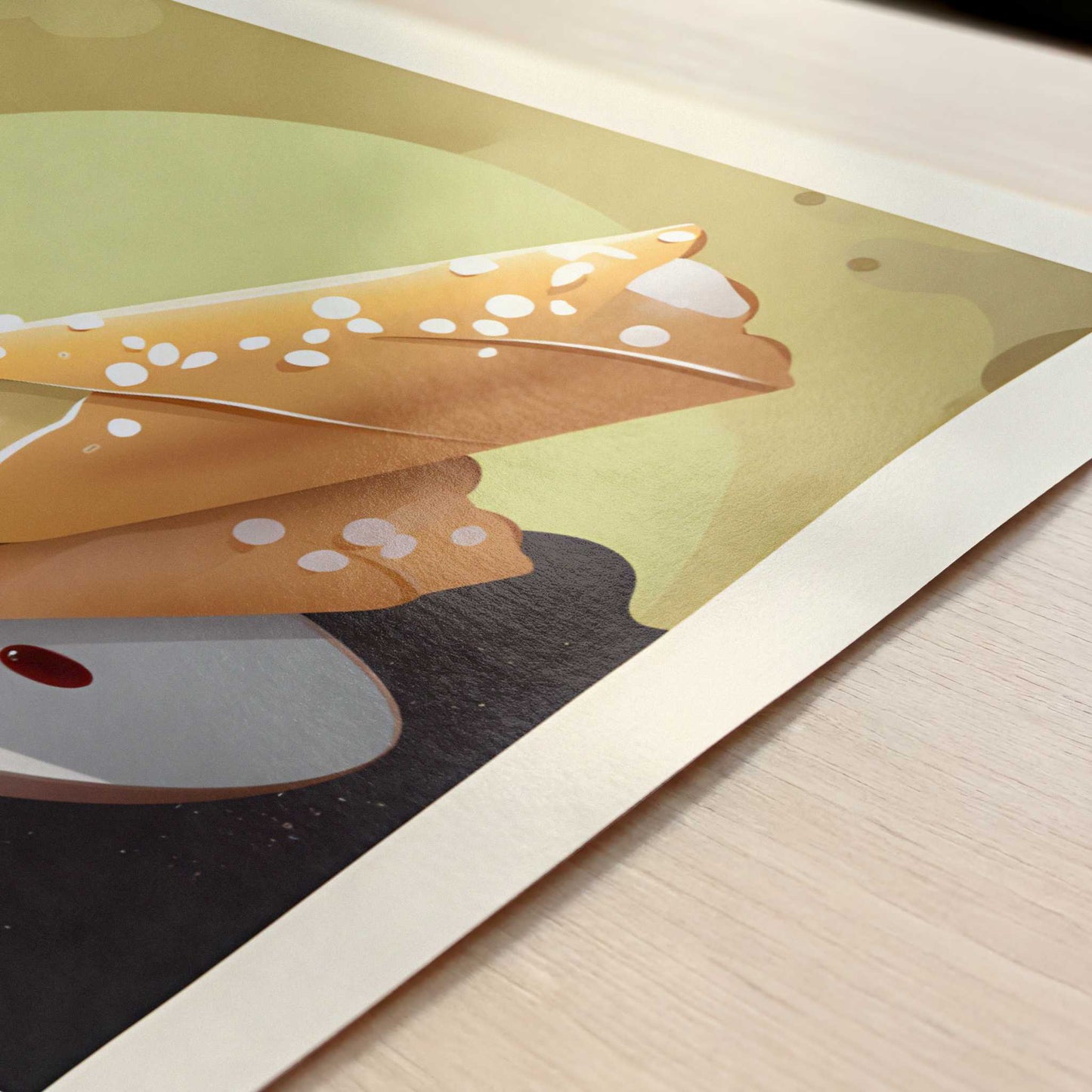 Cannoli from Palermo, Italy - Art Print - Close-up detail of the art print