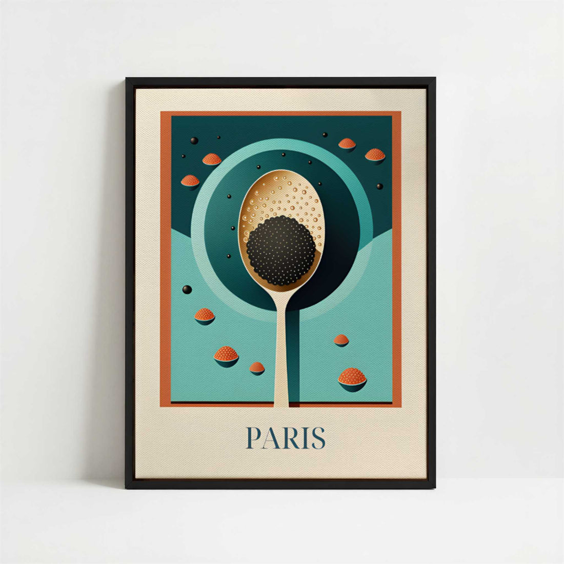Framed Canvas - Framed canvas in black frame