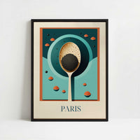 Framed Canvas - Framed canvas in black frame