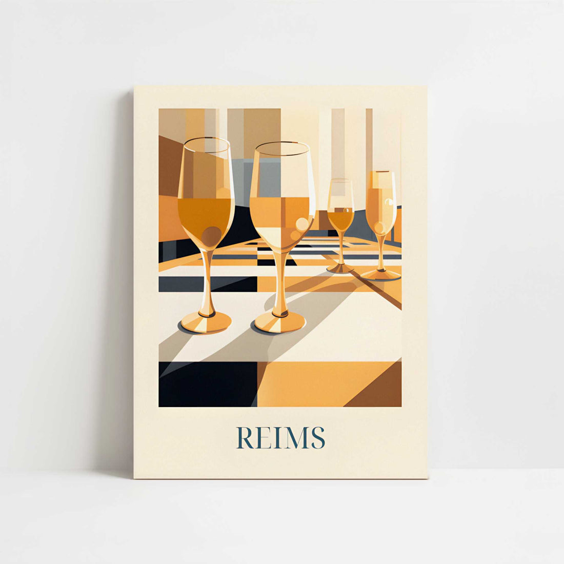 Champagne from Reims, France - Art Print - Unframed art print