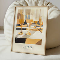 Champagne from Reims, France - Art Print - Interior inspiration