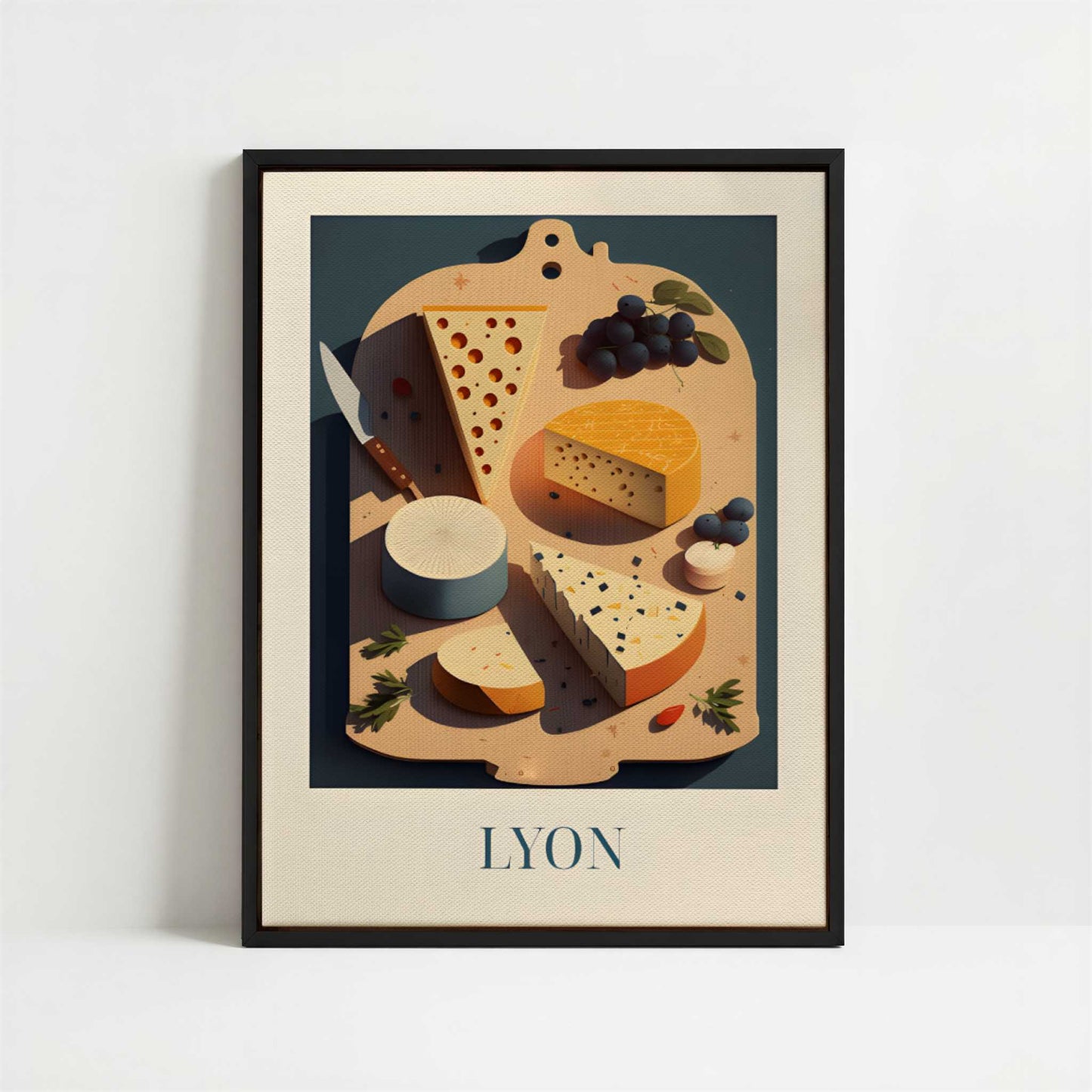 Framed Canvas - Framed canvas in black frame