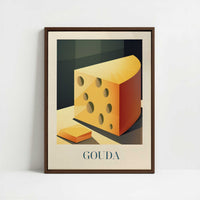 Framed Canvas - Framed canvas in dark wood color frame