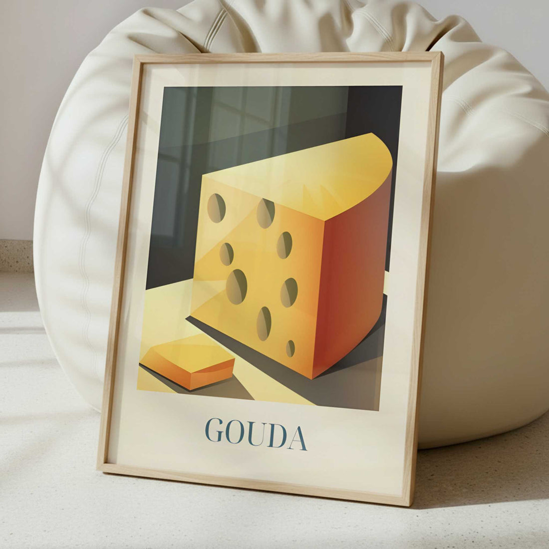 Cheese from Gouda, the Netherlands - Art Print - Interior inspiration