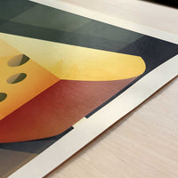 Cheese from Gouda, the Netherlands - Art Print - Close-up detail of the art print
