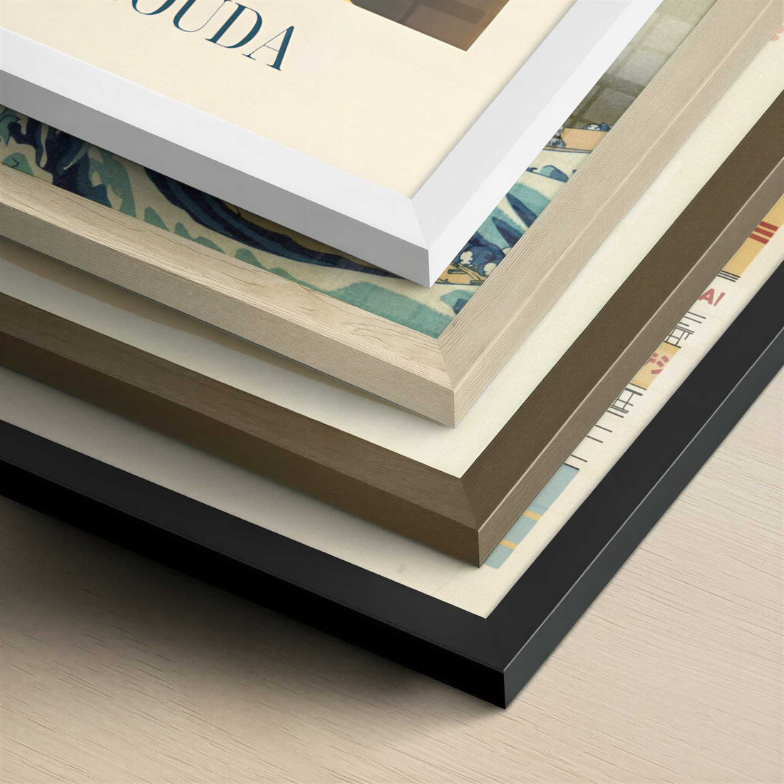 Cheese from Gouda, the Netherlands - Art Print - Close-up detail of the different frames