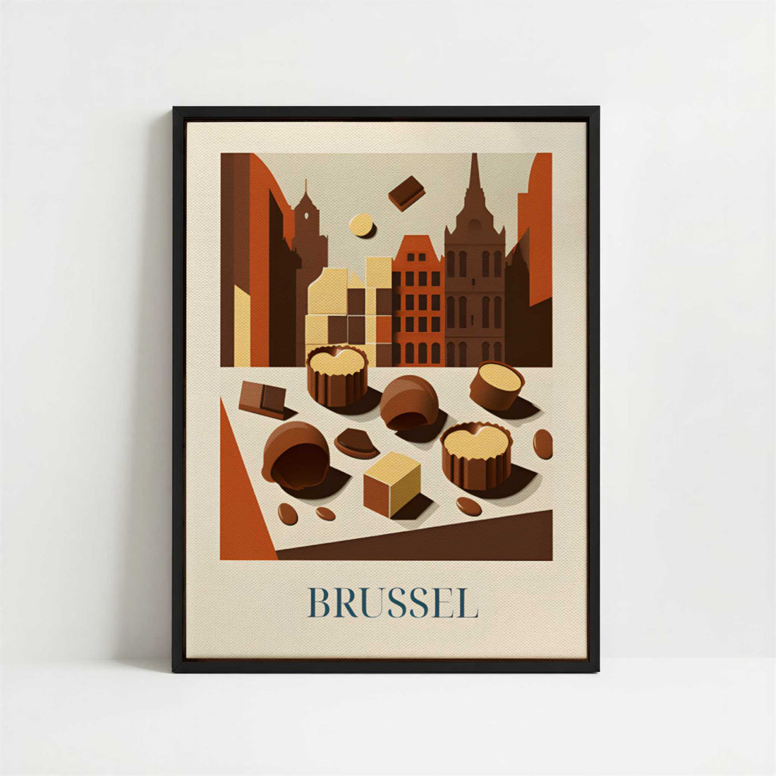 Framed Canvas - Framed canvas in black frame