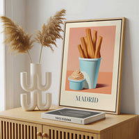 Framed Canvas - Framed canvas in a stylish interior setting