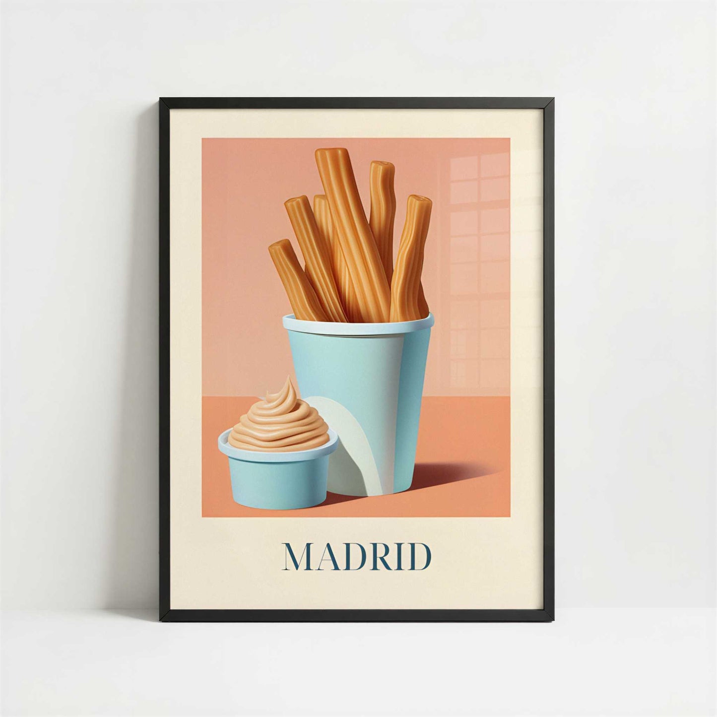 Churros from Madrid, Spain - Art Print - Art print in black frame