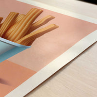 Churros from Madrid, Spain - Art Print - Close-up detail of the art print