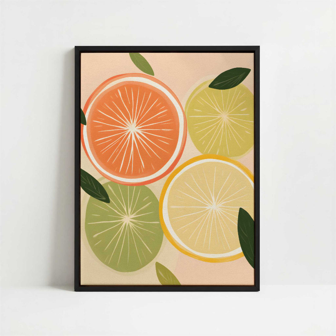 Framed Canvas - Framed canvas in black frame